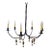 Vintage American Iron Chandelier For Sale