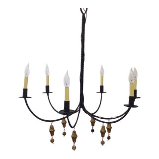 Vintage Iron Chandelier For Sale