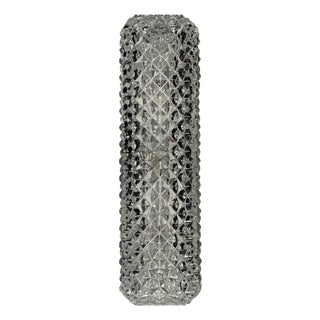 Space Age Wall Lamp in Aluminum and Glass from Glashütte Limburg, Germany, 1970s For Sale