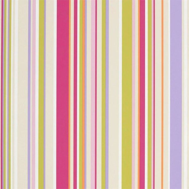 Harlequin Rush Wallpaper in Fuchsia Apple Lilac And Neutrals For Sale