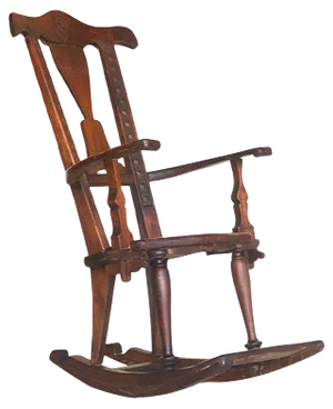 Antique Secessionist Rocking Chair