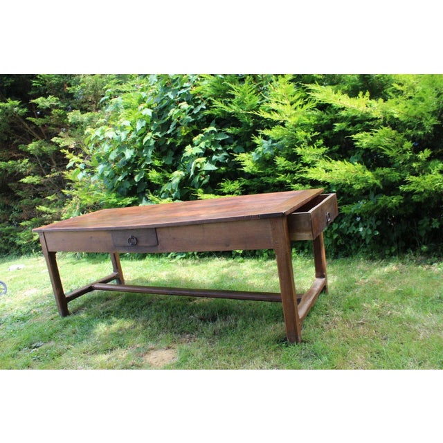 Wood French Country House Table in Cherrywood, 1850 For Sale - Image 7 of 13