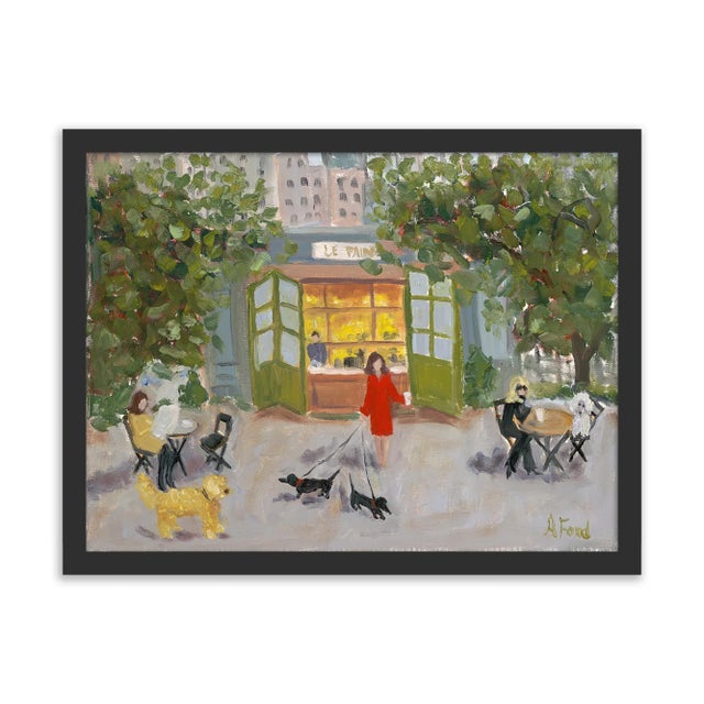 Alice Ford Bryant Park by Alice Ford in Black Frame, XS Art Print For Sale - Image 4 of 4