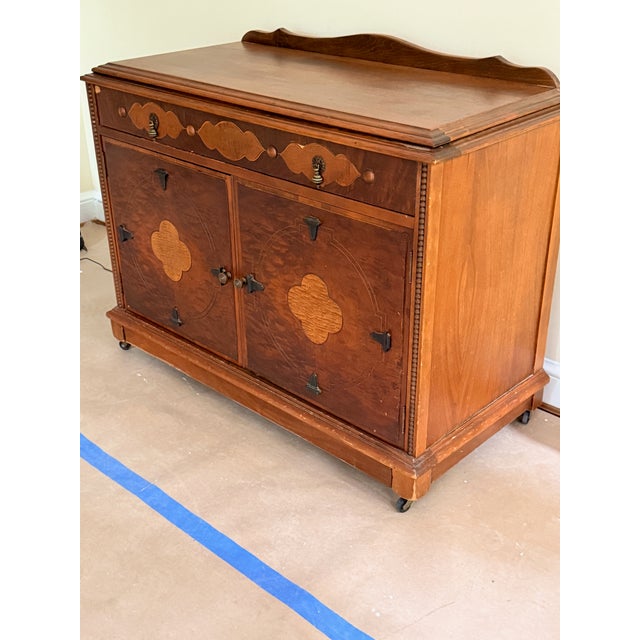 Victorian Antique Eastlake Wooden Cabinet For Sale - Image 3 of 8