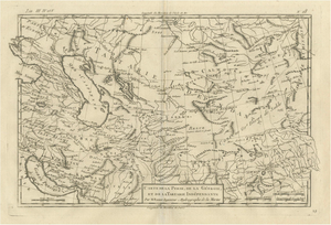 Antique Map of the Middle East and Georgia by Rigobert Bonne, 1780
