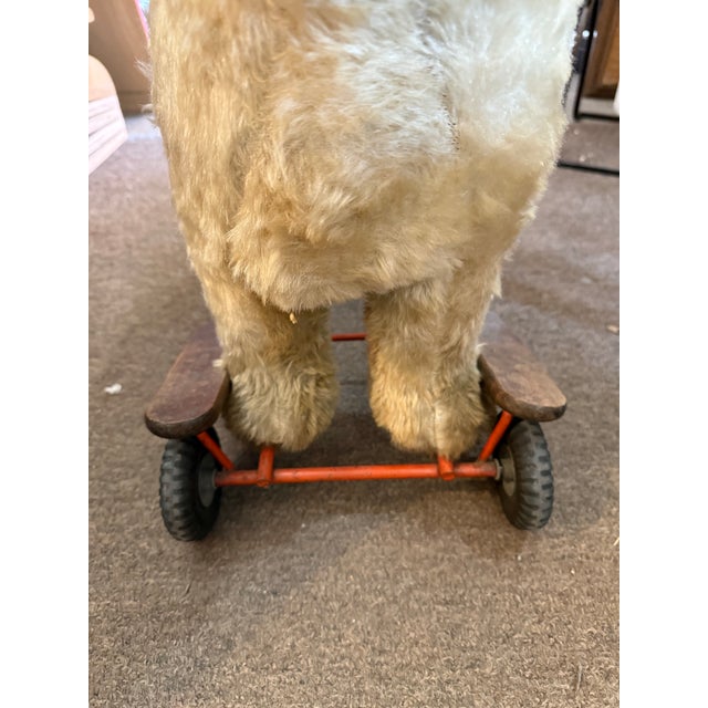 Textile Large Dog Riding Toy, Tri-Ang Toys by Lines Bros. Circa 1940's For Sale - Image 7 of 9