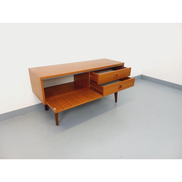 Small Vintage Scandinavian Teak Sideboard, 1960s For Sale - Image 6 of 15