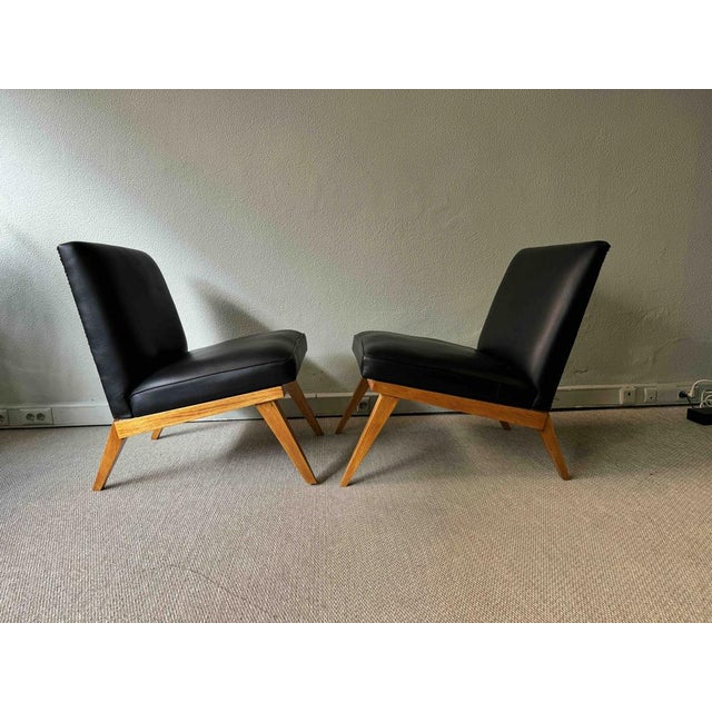 Set of Low Chairs in the style of Jens Risom, 1950s For Sale - Image 10 of 18