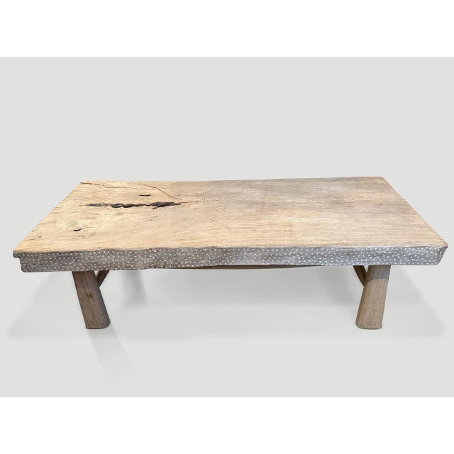 Contemporary Andrianna Shamaris Impressive Shell Inlay Coffee Table For Sale - Image 3 of 6