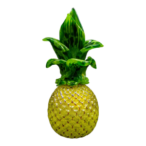 Bryon Sutherland Signed 2013 Hand Blown Studio Art Glass Pineapple Sculpture
