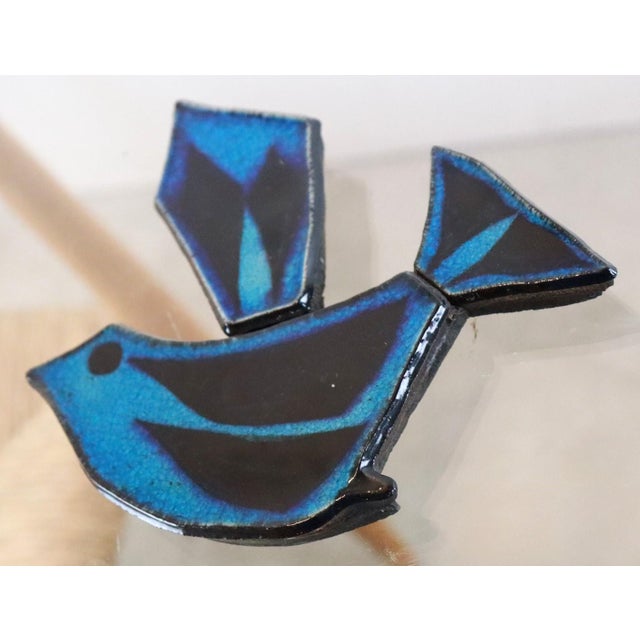 Ceramic Bird Wall Hanger attributed to Konraad Galaaen For Sale - Image 6 of 9