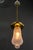 Metal Art Deco Brass Pendant with Glass Shade, Vienna, 1920s For Sale - Image 7 of 18