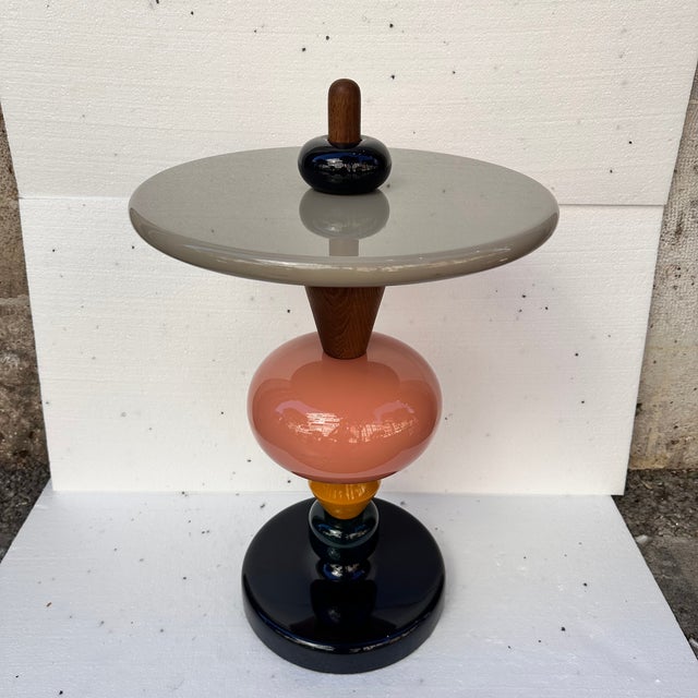 Shuffle MH1 Side Table in Lacquered Wood by Mia Hamborg for &Tradition, Denmark, 2010 For Sale - Image 17 of 18