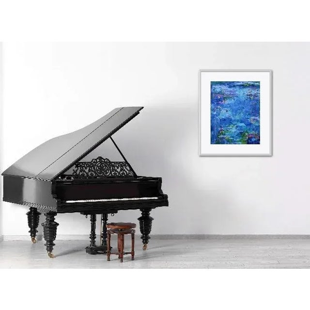 Quiet Places & Water Gardens — Water Lilies Acrylic Painting This painting focuses on the interplay of light and water....