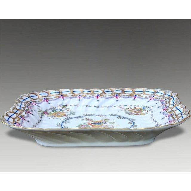 19th Century Antique Napoleon III Gilt Porcelain Serving Dish from Sèvres, 1870 For Sale - Image 5 of 8