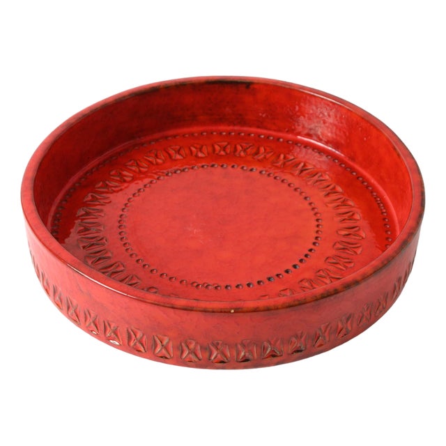 Rimini Red Bowl by Aldo Londi for Bitossi, 1960s For Sale