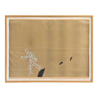 Pinchas Cohen Gan (B. 1942), Untitled, Mixed Media on Newsprint, C. 1970s For Sale