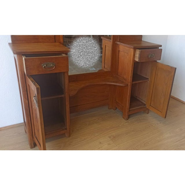 Dressing Table with Triple Mirror, 1950s For Sale - Image 13 of 18