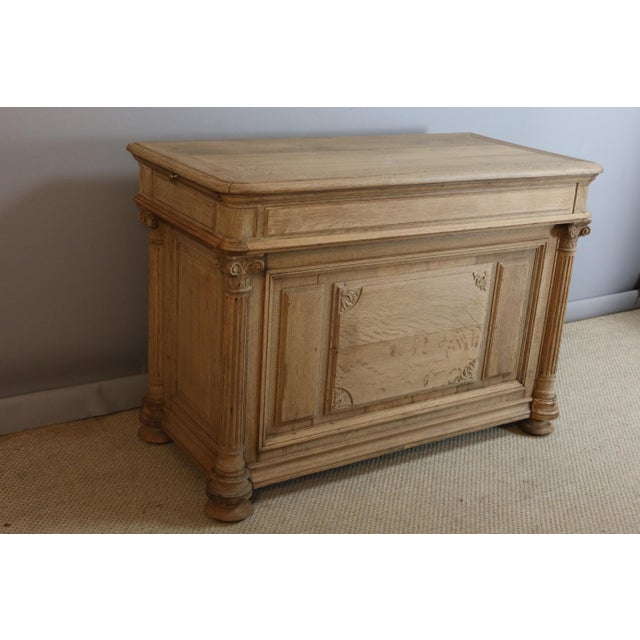 Vintage Oak Counter with Rack, 1940s For Sale - Image 3 of 15