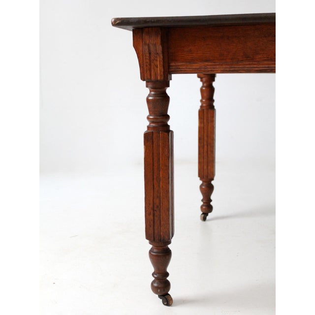 Antique Five Leg Dining Table For Sale - Image 14 of 15