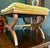 Mid 20th Century Vintage Regency-Style X-Base Bench by Gilliam Furniture, Featuring Tufted Chartreuse Velvet Upholstery For Sale - Image 5 of 18