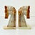 1970s Vintage Southwestern Boho Chic Italian Hand-Chiseled Onyx Marble Horse Bookends - A Pair For Sale - Image 15 of 15