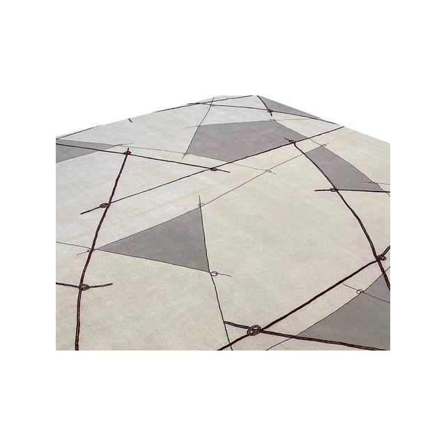 Handwoven Contemporary Area Rug 12x15 For Sale - Image 9 of 12