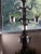 Art Nouveau Early 20th Century Solid 68" Tall Black Heavy Solid Wrought Iron Plant Pot Holder Stand For Sale - Image 3 of 10