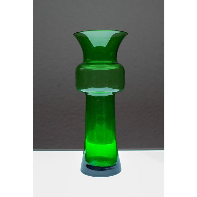 Large Green Tang-Li Vase by Morales Schildt for Kosta For Sale - Image 6 of 17