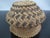Mexican Tarahumara Woven Pine Needle Small 2 Tone Basket For Sale - Image 4 of 7