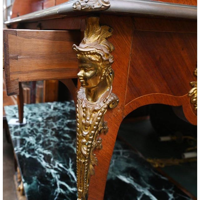 French Empire Roll Top Desk, 1860 For Sale - Image 9 of 12