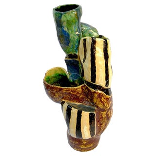 Sculptural Vase from Ceramica Fiorentina, 1950s For Sale
