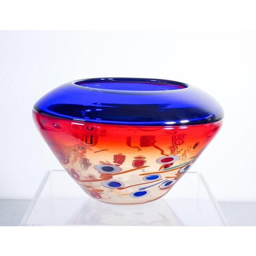 Vase in Blown Murano Glass by Stefano Toso For Sale - Image 14 of 18