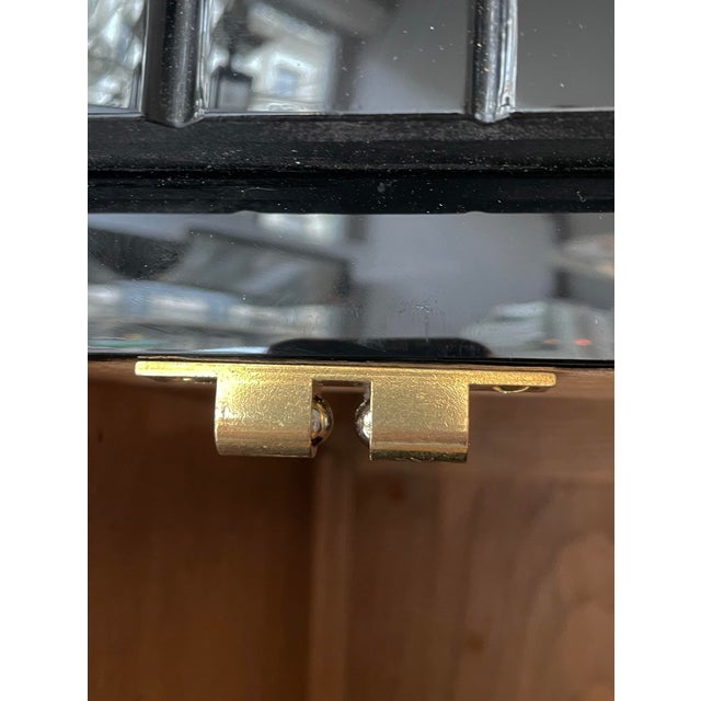 French Art Deco Cabinet in Walnut with Black Lacquer, 1920s For Sale - Image 11 of 18