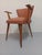 Wood Vintage Brown Armchair, 1950s For Sale - Image 7 of 17