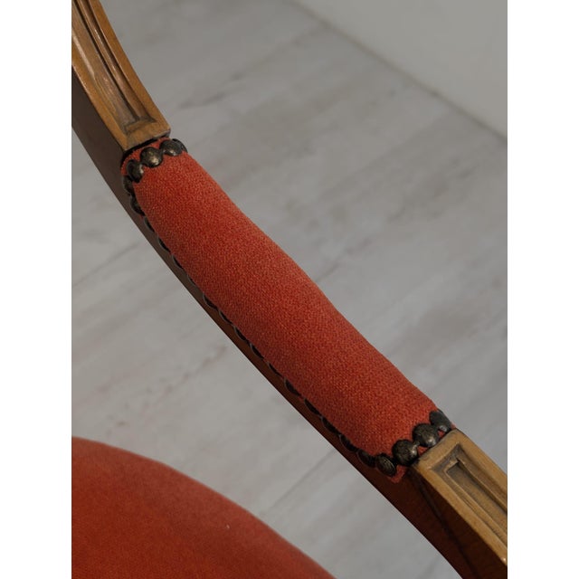 Biedermeier Armchair with Raffia, 1950s For Sale - Image 12 of 15