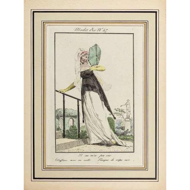 Image dimensions: 16 x 10.5 cm. Il Ne M'a Pas Vu is an original watercolored print realized in the first quarter of the...