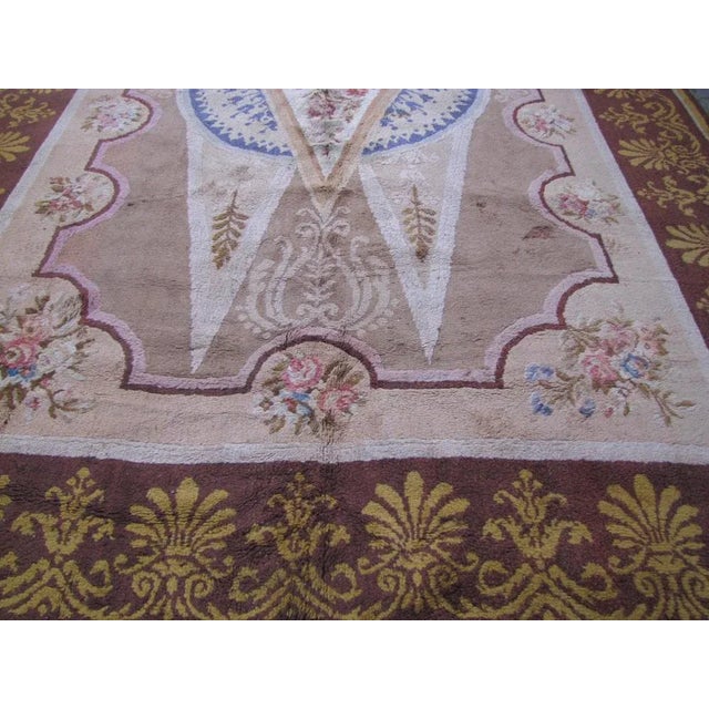 Large French Savonnerie Rug For Sale - Image 9 of 13