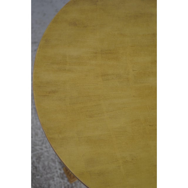 Gold Painted 2 Tier 1 Drawer Empire End Table For Sale - Image 14 of 17