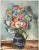 A stunning vintage First Edition period offset lithograph, print, after still life "Flowers" by Maurice Vlaminck...