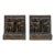 Circa 1900 Pair of Bronze Plated Bookends Featuring Reliefs of Putti For Sale