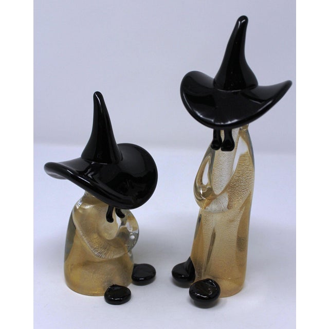 Formia Murano Vintage Murano Glass Figruines From Formia Furnaces - A Pair For Sale - Image 4 of 4