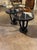 Nice pair of Italian Art Deco style piano black lacquered side tables. These tables are perfect for layering into a modern...