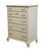 Kindel Furniture Kindel Furniture Off White Painted Country French Provincial 37" Chest of Drawers For Sale - Image 4 of 12