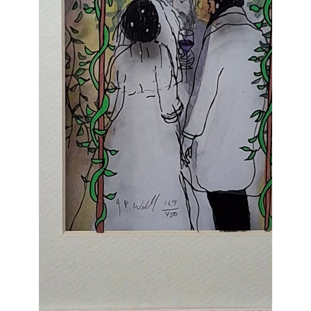 White Jean-Pierre Weill Chuppah 3d Glass Art Signed Limited Edition Vitreograph Framed Coa For Sale - Image 8 of 13