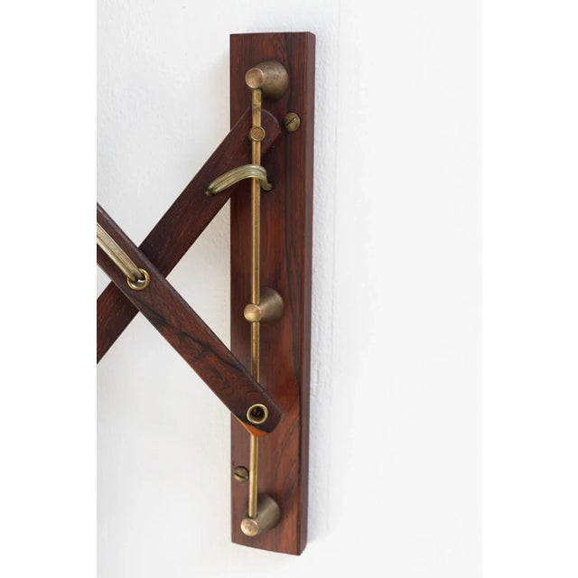 Wood Mid-Century Danish Rosewood Scissor Wall Lamp, 1960s For Sale - Image 7 of 18