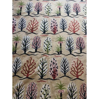 Clarence House Le Fôret Linen Cut Velvet - 3.8 Yards For Sale