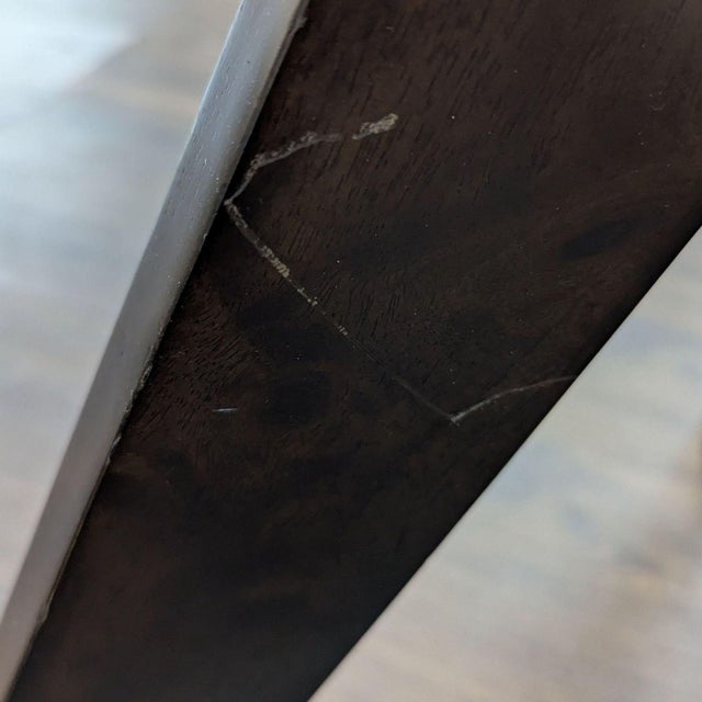 2010s West Elm Tripod Dining Table in Walnut For Sale - Image 5 of 8