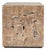 Washed Teak Root Cube Side Table For Sale
