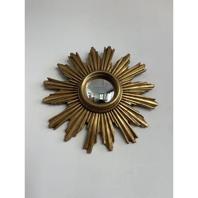 Mid-Century Sunburst Convex Mirror, 1960s For Sale - Image 10 of 10